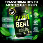 SuperHuman Shilajit 8-en-1 | Energía, Enfoque y Vitalidad Total (120 Cápsulas)